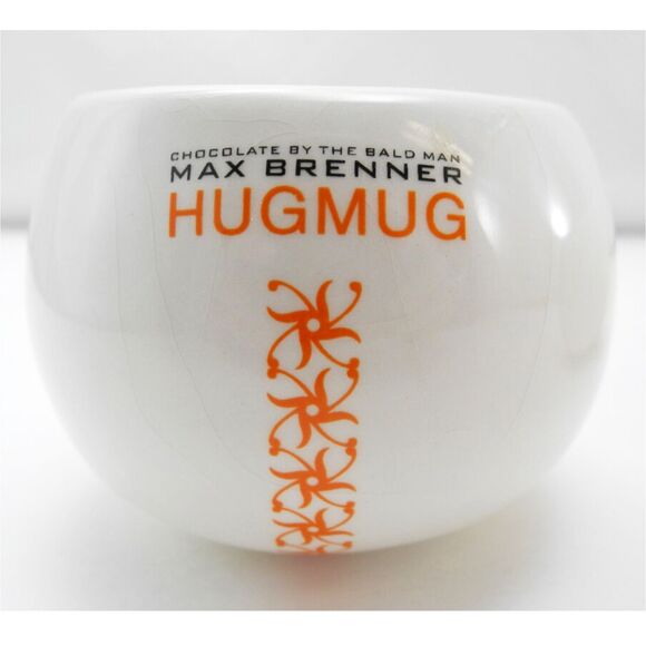 Max Brenner Hug Mugs - Set of 2 Chocolate by the Bald Man Cups - Picture 1 of 8